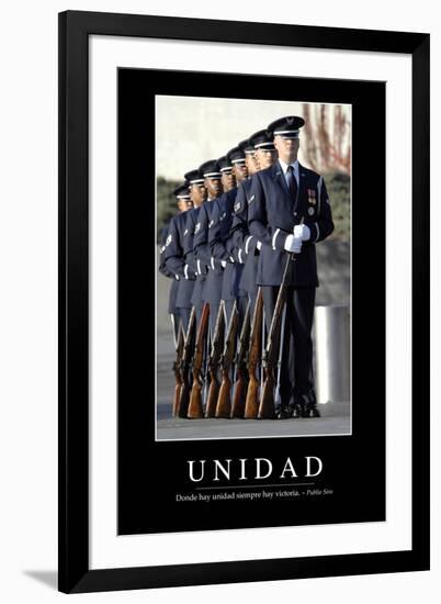 Unidad. Cita Inspiradora Y Póster Motivacional-null-Framed Photographic Print