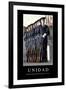 Unidad. Cita Inspiradora Y Póster Motivacional-null-Framed Photographic Print