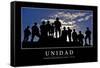 Unidad. Cita Inspiradora Y Póster Motivacional-null-Framed Stretched Canvas