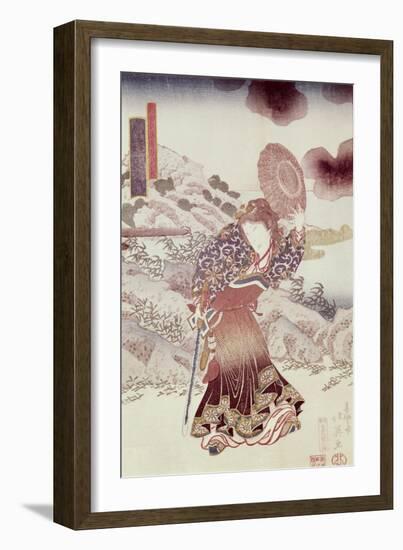 Unidentified Actor as Kosanro Ichojosei by Shunko Hokuei-null-Framed Giclee Print