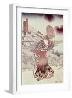 Unidentified Actor as Kosanro Ichojosei by Shunko Hokuei-null-Framed Giclee Print