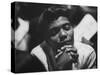 Unidentified African American Woman at Meeting During Bus Boycott-null-Stretched Canvas