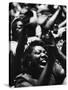 Unidentified African American Women at Meeting First Baptist Church During Bus Boycott-null-Stretched Canvas