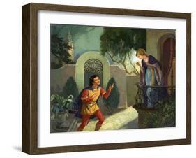 Unidentified Balcony Scene, Possibly Romeo and Juliet-Van Der Syde-Framed Giclee Print