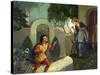 Unidentified Balcony Scene, Possibly Romeo and Juliet-Van Der Syde-Stretched Canvas