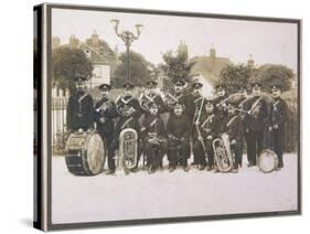 Unidentified Band in a Suburban Setting Probably in Northwest London-null-Stretched Canvas