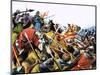 Unidentified Battle Scene with Armoured Cavalry Horses Used Against Enemy with Spears-null-Mounted Giclee Print