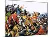 Unidentified Battle Scene with Armoured Cavalry Horses Used Against Enemy with Spears-null-Mounted Giclee Print