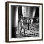 Unidentified Dancers on Set of Film 'Destination Moon', 1950-Allan Grant-Framed Photographic Print