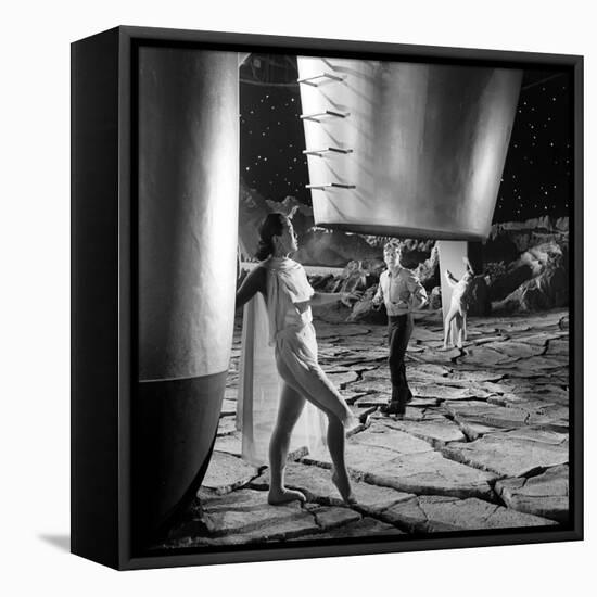 Unidentified Dancers on Set of Film 'Destination Moon', 1950-Allan Grant-Framed Stretched Canvas