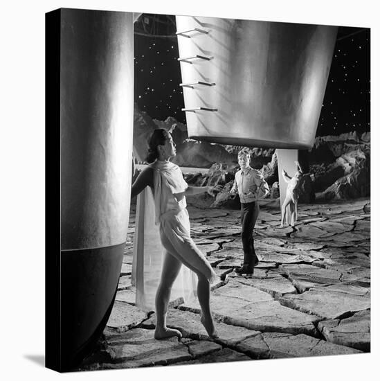 Unidentified Dancers on Set of Film 'Destination Moon', 1950-Allan Grant-Stretched Canvas