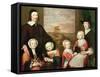 Unidentified Family Portrait, Traditionally Thought to Be That of Sir Thomas Browne, Mid 1640s-William Dobson-Framed Stretched Canvas