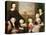 Unidentified Family Portrait, Traditionally Thought to Be That of Sir Thomas Browne, Mid 1640s-William Dobson-Stretched Canvas