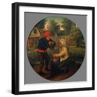 Unidentified Flemish Proverb, Late 16Th/Early 17th Century-Pieter Brueghel the Younger-Framed Giclee Print