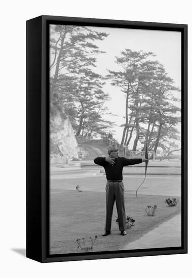 Unidentified Honda Worker in Tokyo Shooting Arrow, 1967-Takeyoshi Tanuma-Framed Stretched Canvas
