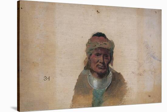 Unidentified Indian Man-John Mix Stanley-Stretched Canvas