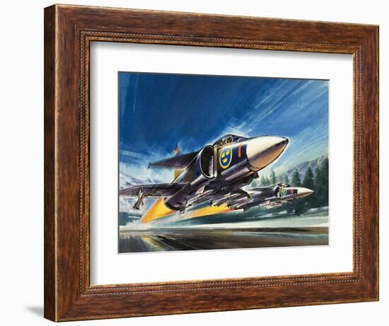 Unidentified Jet Fighter-Wilf Hardy-Framed Giclee Print