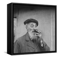 Unidentified Man Smelling a Truffle-Thomas D^ Mcavoy-Framed Stretched Canvas