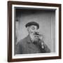 Unidentified Man Smelling a Truffle-Thomas D^ Mcavoy-Framed Photographic Print