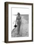 Unidentified Model in at a Beach, 1960-Allan Grant-Framed Photographic Print