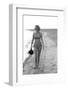 Unidentified Model in at a Beach, 1960-Allan Grant-Framed Photographic Print