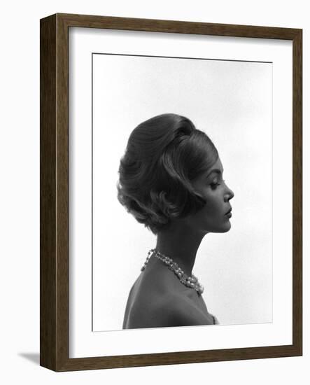 Unidentified Model Shoot. Part of Allan Grant's Series "The Golden Girls of the West", 1960-Allan Grant-Framed Photographic Print