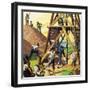 Unidentified Oil Drilling Rig-null-Framed Giclee Print