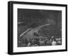 Unidentified open 4-seater car competing in the Shelsley Walsh Hillclimb, Worcestershire, 1935-Bill Brunell-Framed Photographic Print