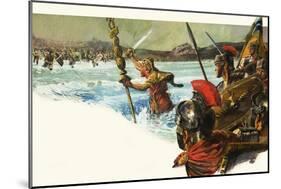 Unidentified Roman Legions Invade Britain-Alessandro Biffignandi-Mounted Giclee Print