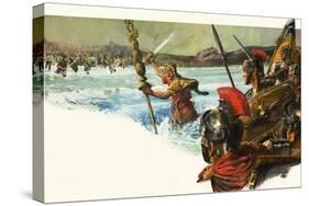 Unidentified Roman Legions Invade Britain-Alessandro Biffignandi-Stretched Canvas