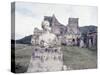 Unidentified Ruins Including Bust of a Woman in Haiti-Lynn Pelham-Stretched Canvas