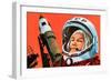 Unidentified Russian Cosmonaut-null-Framed Giclee Print