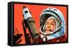 Unidentified Russian Cosmonaut-null-Framed Stretched Canvas