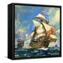 Unidentified Sailing Ships-Andrew Howat-Framed Stretched Canvas