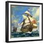 Unidentified Sailing Ships-Andrew Howat-Framed Giclee Print