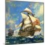 Unidentified Sailing Ships-Andrew Howat-Mounted Giclee Print