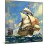 Unidentified Sailing Ships-Andrew Howat-Mounted Giclee Print