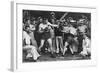 Unidentified Sailors Watch a Boxing Match in their Midst Aboard Hmas Melbourne, 1915-null-Framed Photographic Print