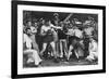 Unidentified Sailors Watch a Boxing Match in their Midst Aboard Hmas Melbourne, 1915-null-Framed Photographic Print