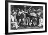 Unidentified Sailors Watch a Boxing Match in their Midst Aboard Hmas Melbourne, 1915-null-Framed Photographic Print