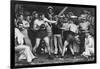 Unidentified Sailors Watch a Boxing Match in their Midst Aboard Hmas Melbourne, 1915-null-Framed Photographic Print