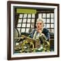 Unidentified Ship's Captain-Mike White-Framed Giclee Print