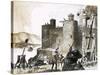 Unidentified Siege of a Castle Using a Trebuchet-null-Stretched Canvas