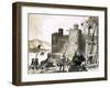 Unidentified Siege of a Castle Using a Trebuchet-null-Framed Giclee Print