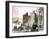 Unidentified Siege of a Castle Using a Trebuchet-null-Framed Giclee Print