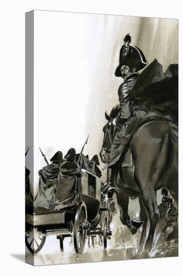 Unidentified Soldiers on Horse and in Cart-Angus Mcbride-Stretched Canvas