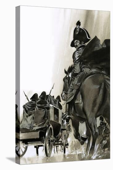 Unidentified Soldiers on Horse and in Cart-Angus Mcbride-Stretched Canvas