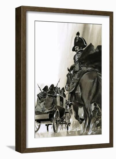 Unidentified Soldiers on Horse and in Cart-Angus Mcbride-Framed Giclee Print