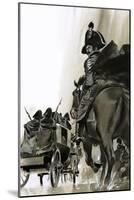 Unidentified Soldiers on Horse and in Cart-Angus Mcbride-Mounted Giclee Print