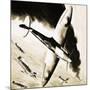 Unidentified Spitfire in Dogfight with German Fighters-null-Mounted Giclee Print